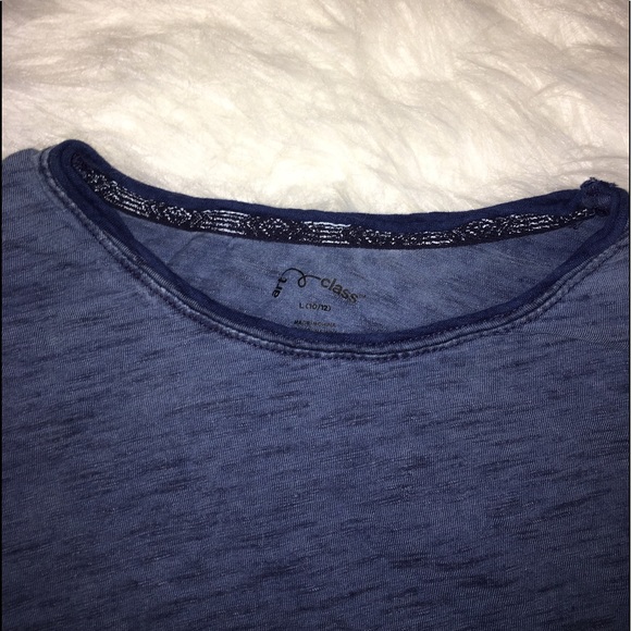 Light Blue washed flowy girls shirt - Picture 3 of 4